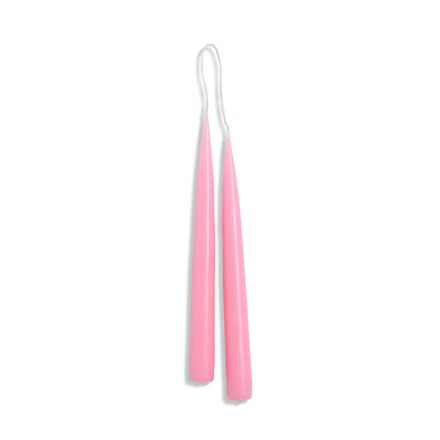 9" Taper Candle Set in Pink