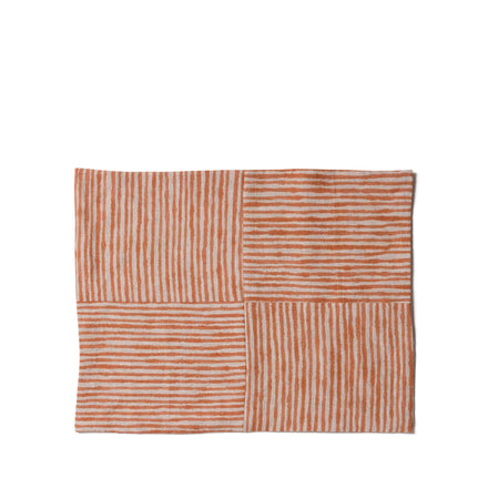 Patchwork Placemat in Grapefruit