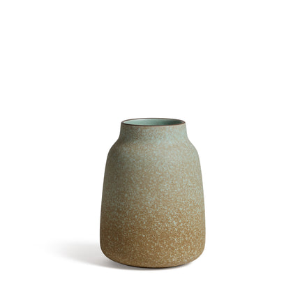 Wide Vase in White Pumice / Turmeric / Soapstone