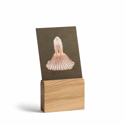Tall Wood Card Holder
