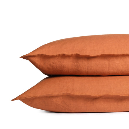 Tela Linen Pillowcase in Coccio Brown (Set of 2)