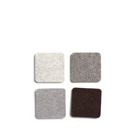 Square Coasters in Earth (Set of 4)