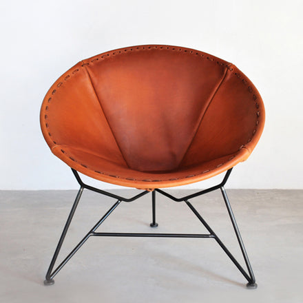 Leather Round Chair