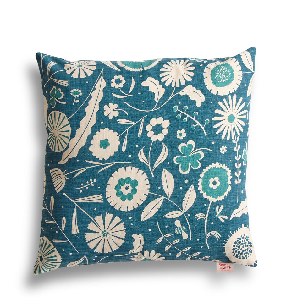 Flourish Pillow in Midnight Image 1