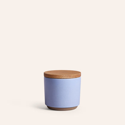 Container with Wooden Lid