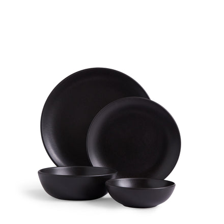 Obsidian 4-Piece Dinnerware Set