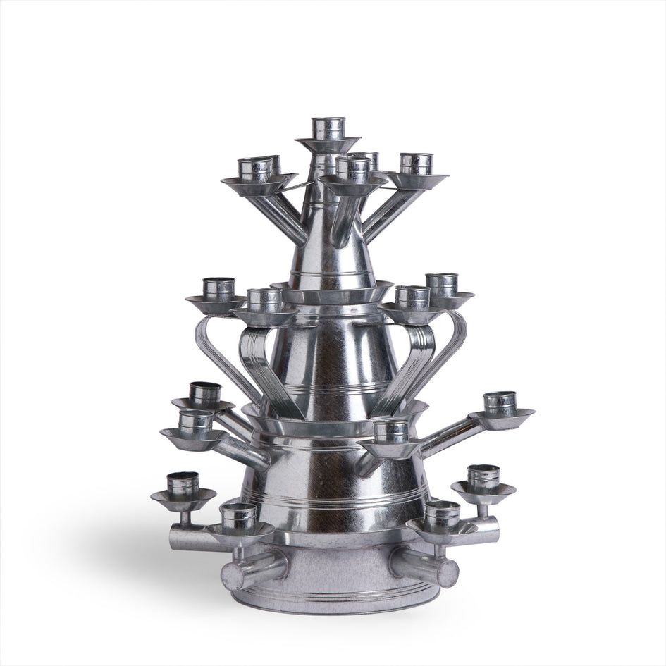 Galvanized Steel Candle Tower Image 1