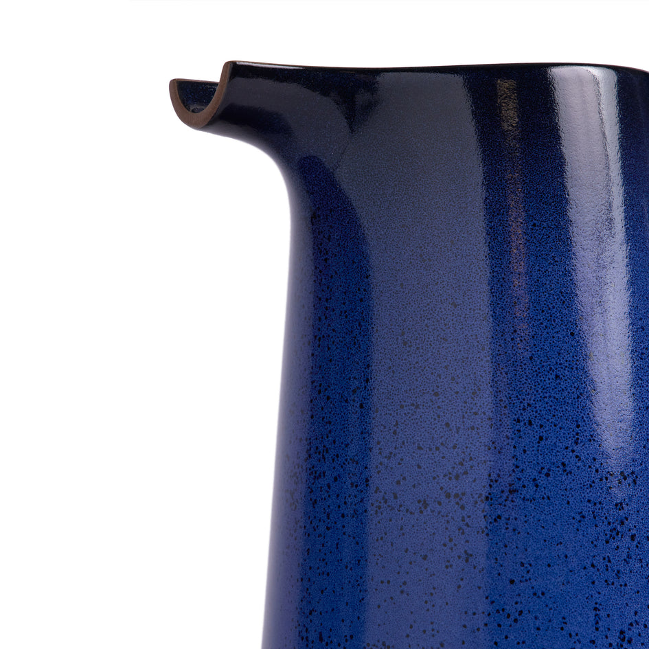Large Pitcher in Moonstone and Midnight Image 3