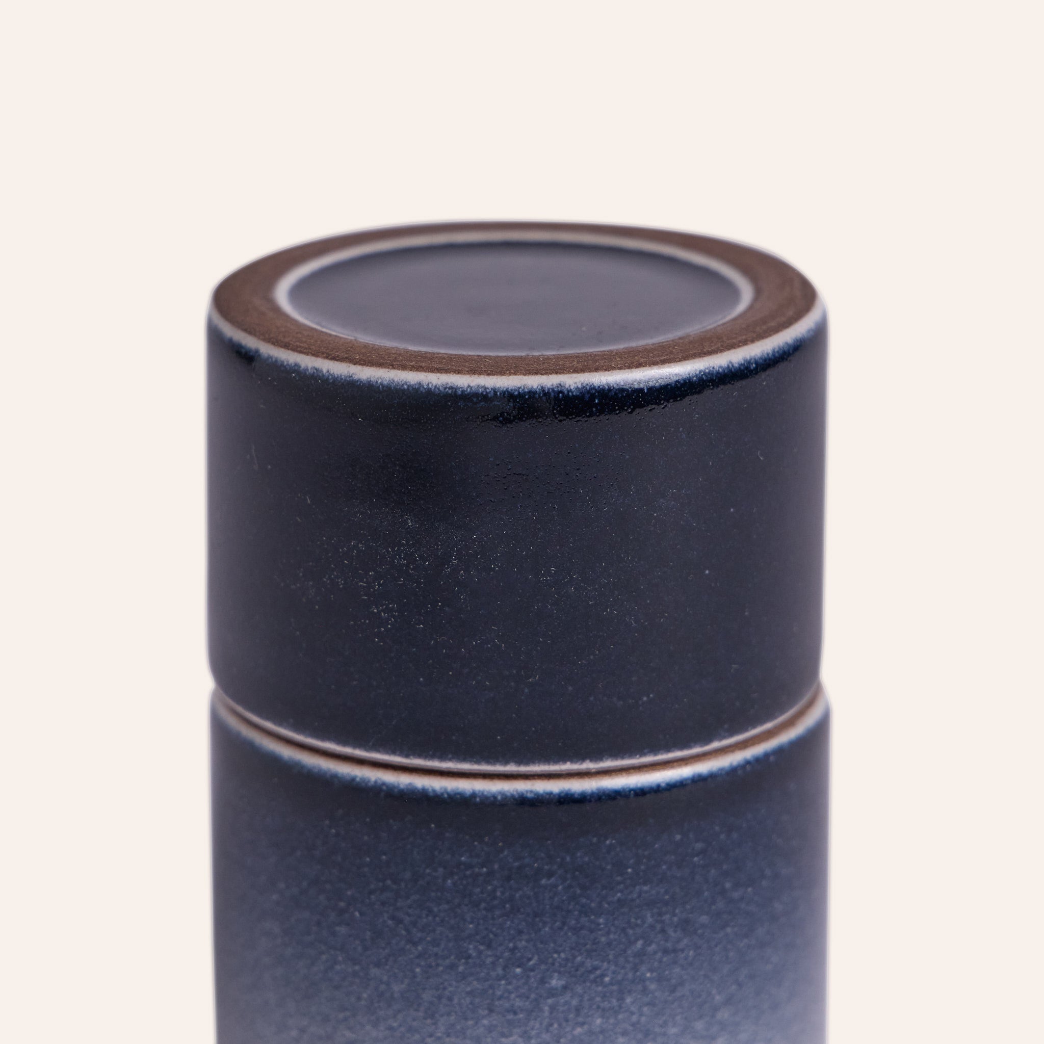 Matchstick Holder in Midnight and Mid-Century White
