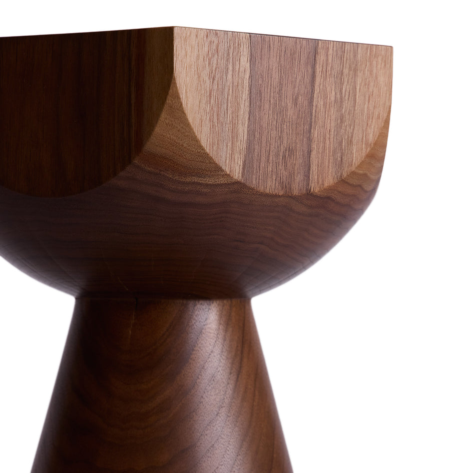 #5 6-Sided Facet Pedestal in Walnut Image 2
