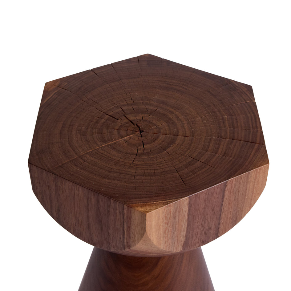 #5 6-Sided Facet Pedestal in Walnut Image 3