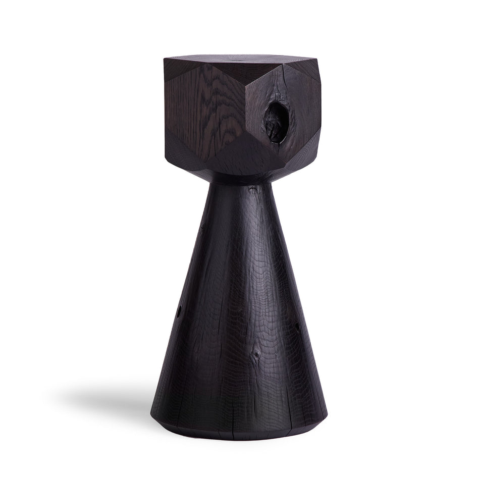 #7 Multi-Facet Pedestal in Oxidized Oak Image 1