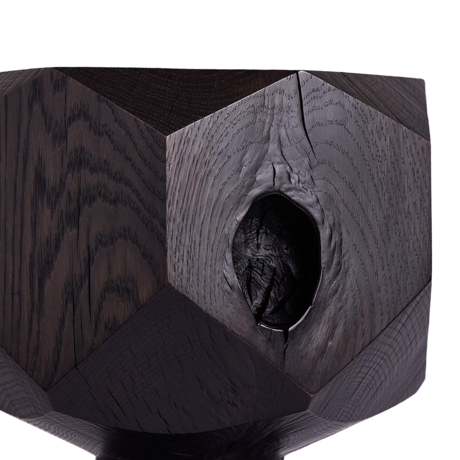 #7 Multi-Facet Pedestal in Oxidized Oak Image 3
