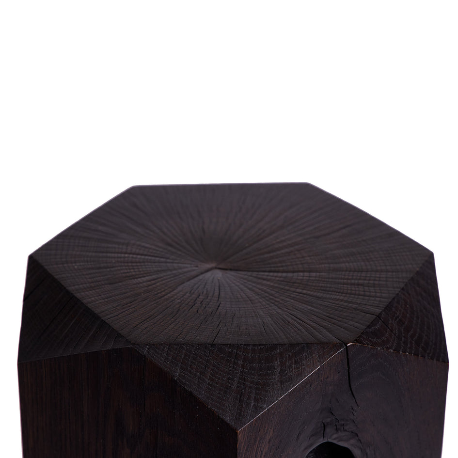 #7 Multi-Facet Pedestal in Oxidized Oak Image 2