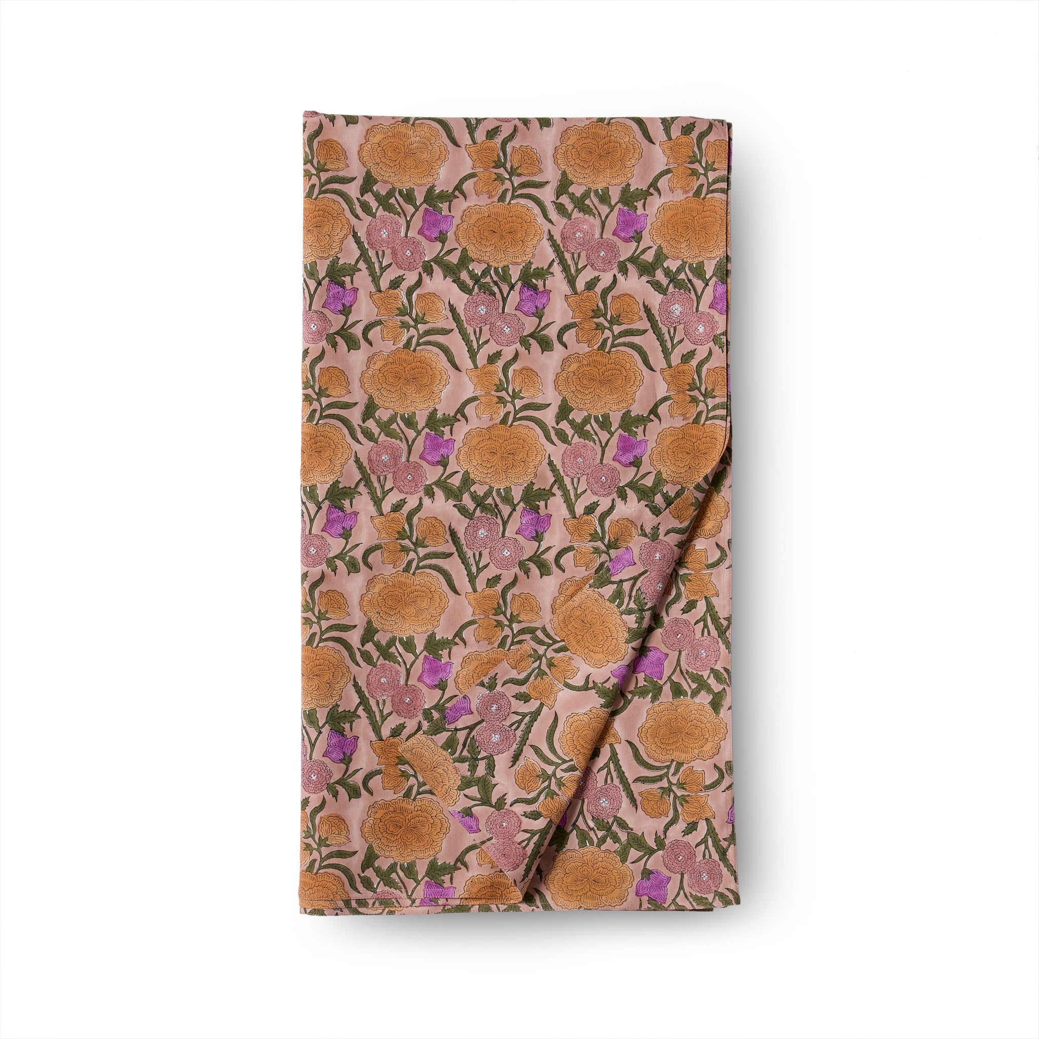 Nargis Rectangle Tablecloth in Old Rose Zoom Image 1