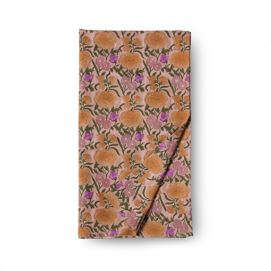 Nargis Rectangle Tablecloth in Old Rose Image 1