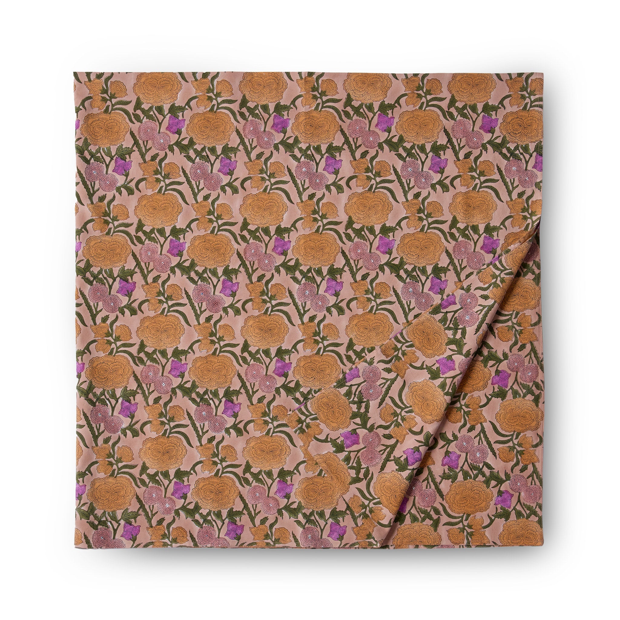 Nargis Square Tablecloth in Old Rose Zoom Image 1