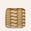 Tilde Pattern Square Tray in Turmeric