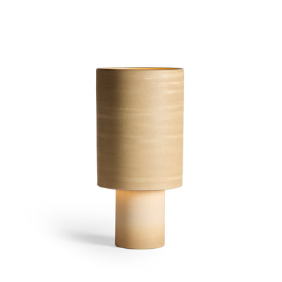 Stack Tall Table Lamp in Hickory and Barley