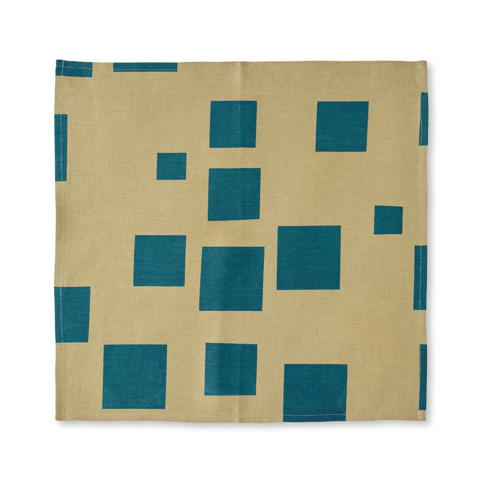 Casa Pattern Napkin in Peacock & Seaweed Image 2