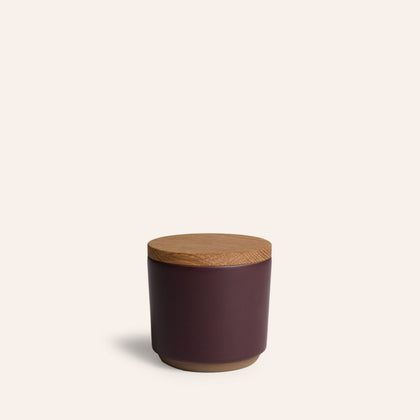 Container with White Oak Lid in Taproot