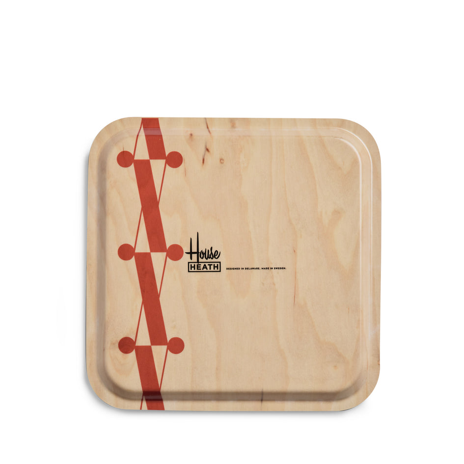 X Pattern Square Tray in Desert Image 2