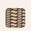 Tilde Pattern Square Tray in Taproot