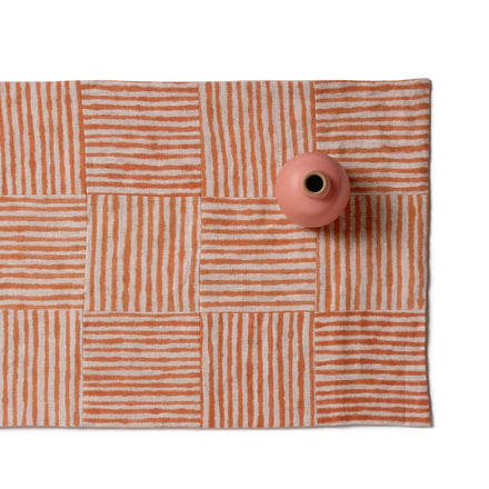 Patchwork Table Runner in Grapefruit