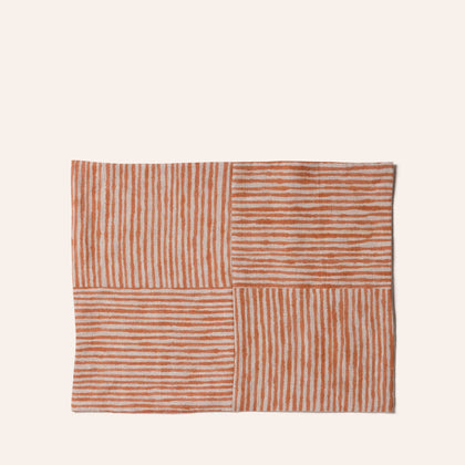 Patchwork Placemat in Grapefruit