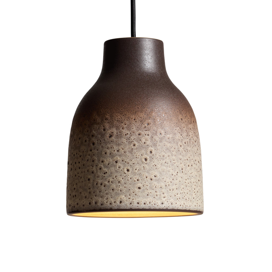 Bloom Pendant in Vanilla Bean and Matte Brown Image 1