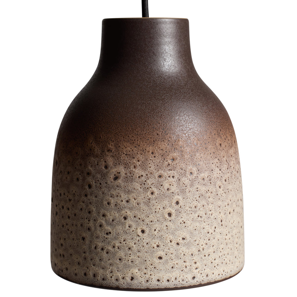 Bloom Pendant in Vanilla Bean and Matte Brown Image 2