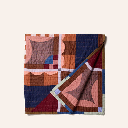 Garden Quilt in Ruby