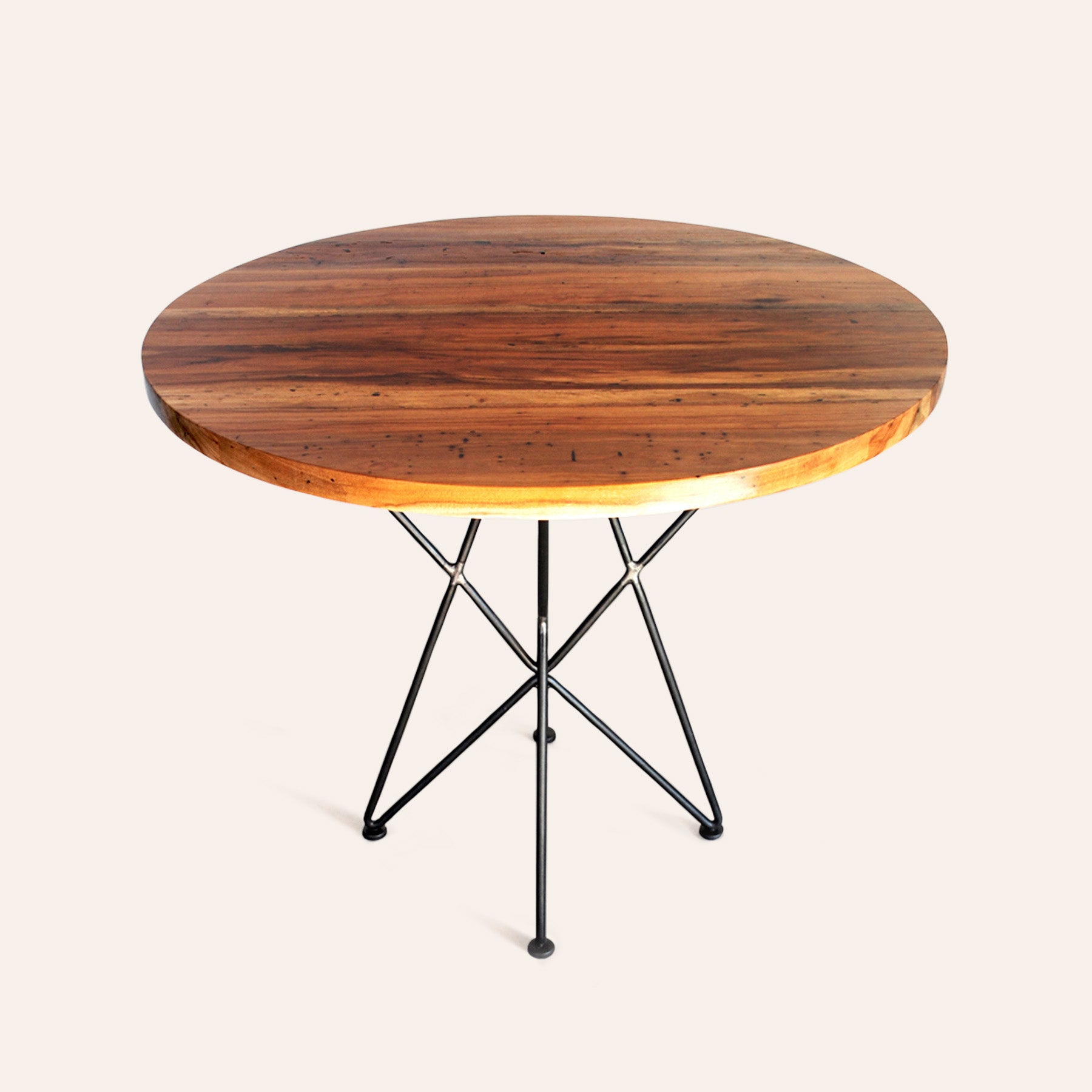 Pecan Top Round Cafe Table 36