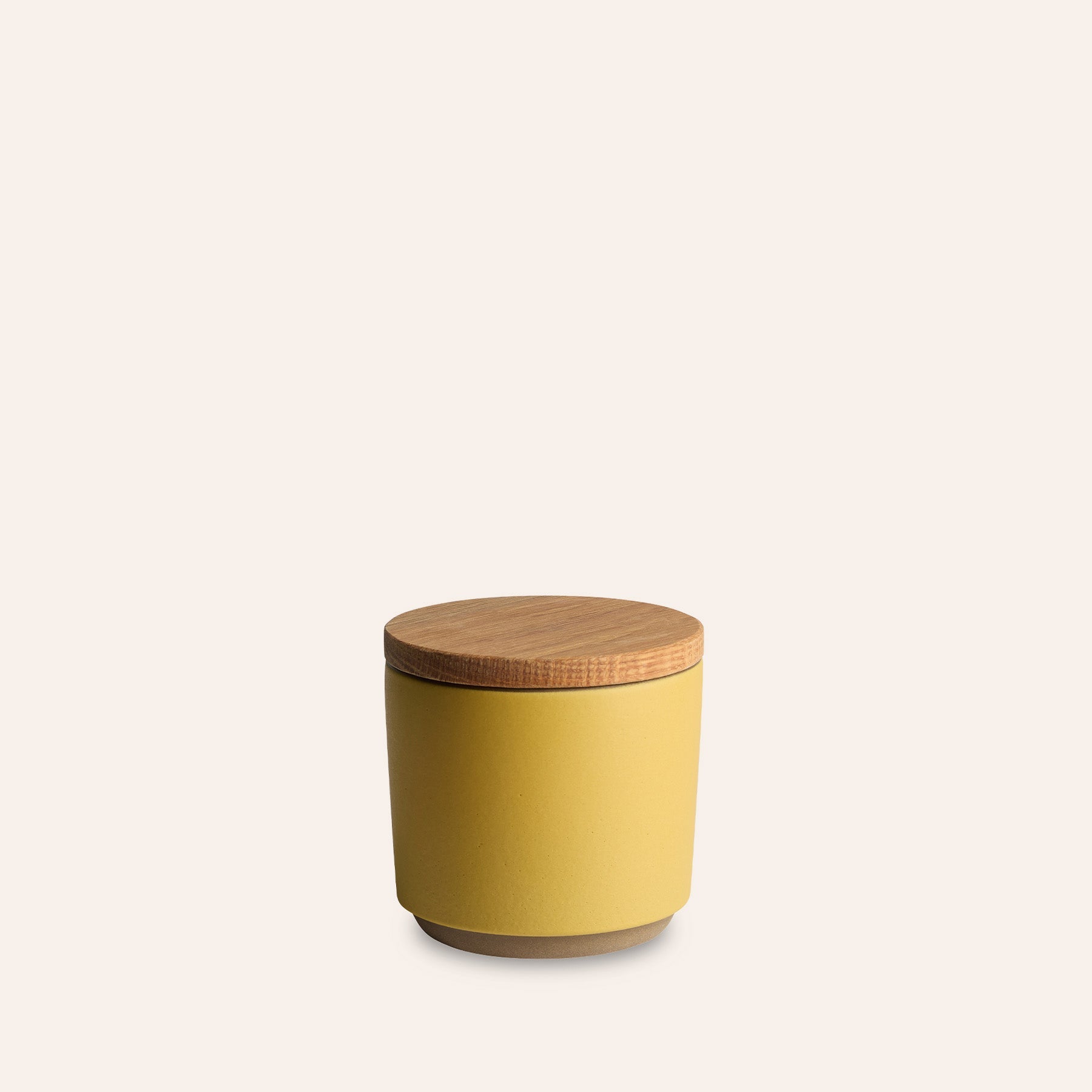 Container with Wooden Lid