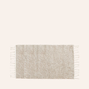 Malawi Rug in Oatmeal 24" W x 48" L