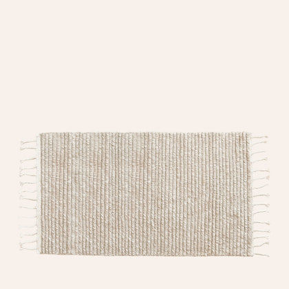Malawi Rug in Oatmeal 31" W x 55" L