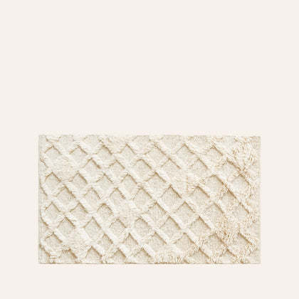 Ghan Rug in Milk 31" W x 55" L