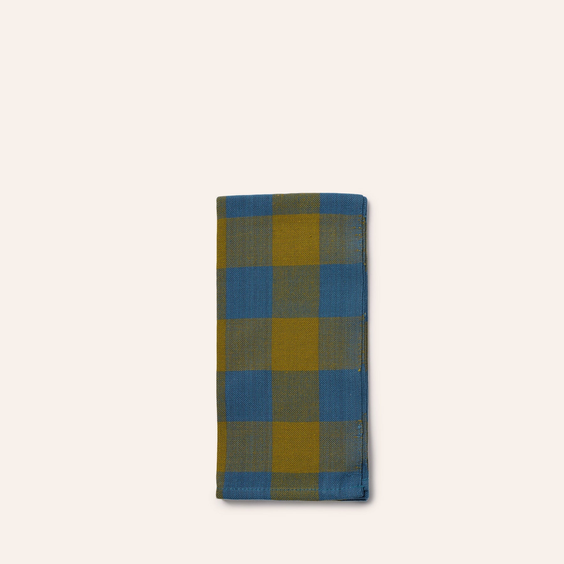 Big Gingham Napkin 3 in Blue (Set of 2)