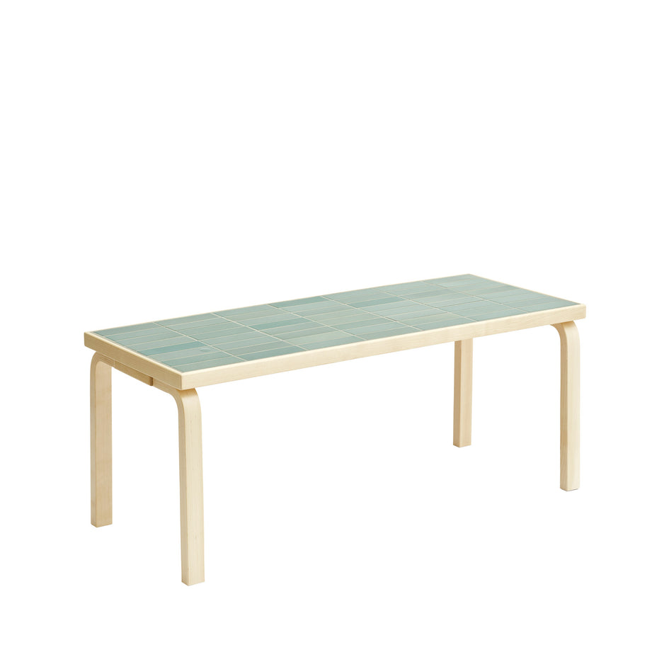 Tile Table Rectangular in Green+ Image 1
