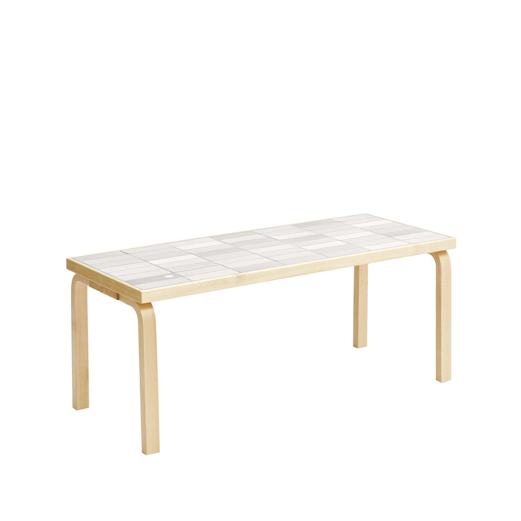 Tile Table Rectangular in White+ Zoom Image 1