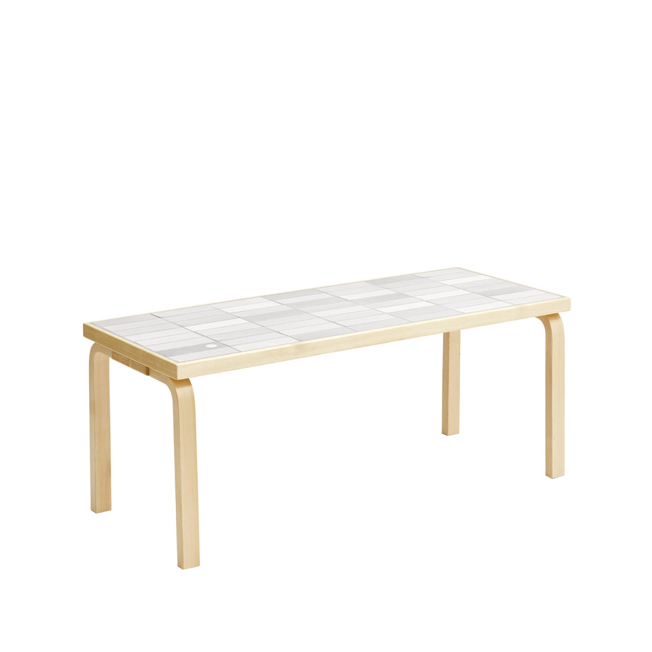 Tile Table Rectangular in White+ Image 1