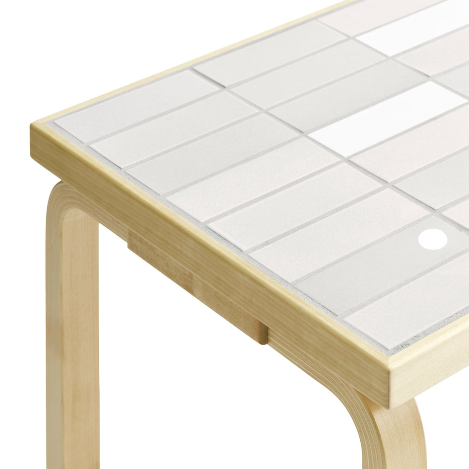 Tile Table Rectangular in White+ Image 3