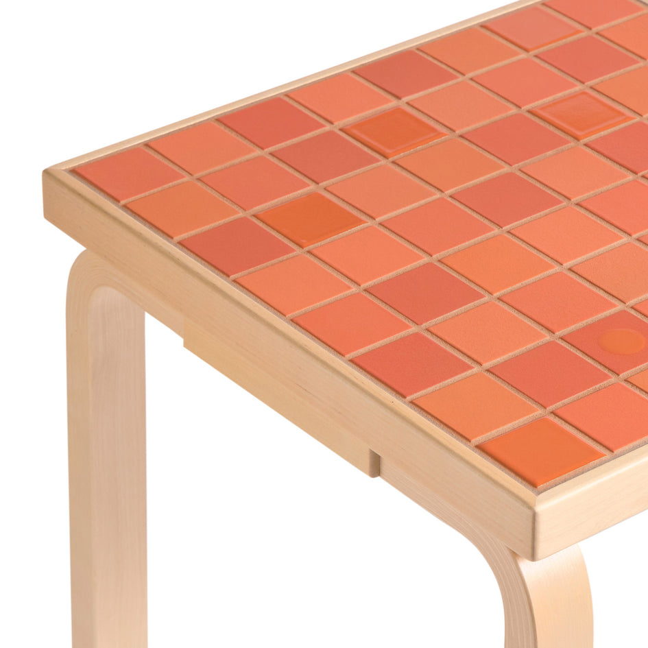 Tile Table Square in Red+ Image 3