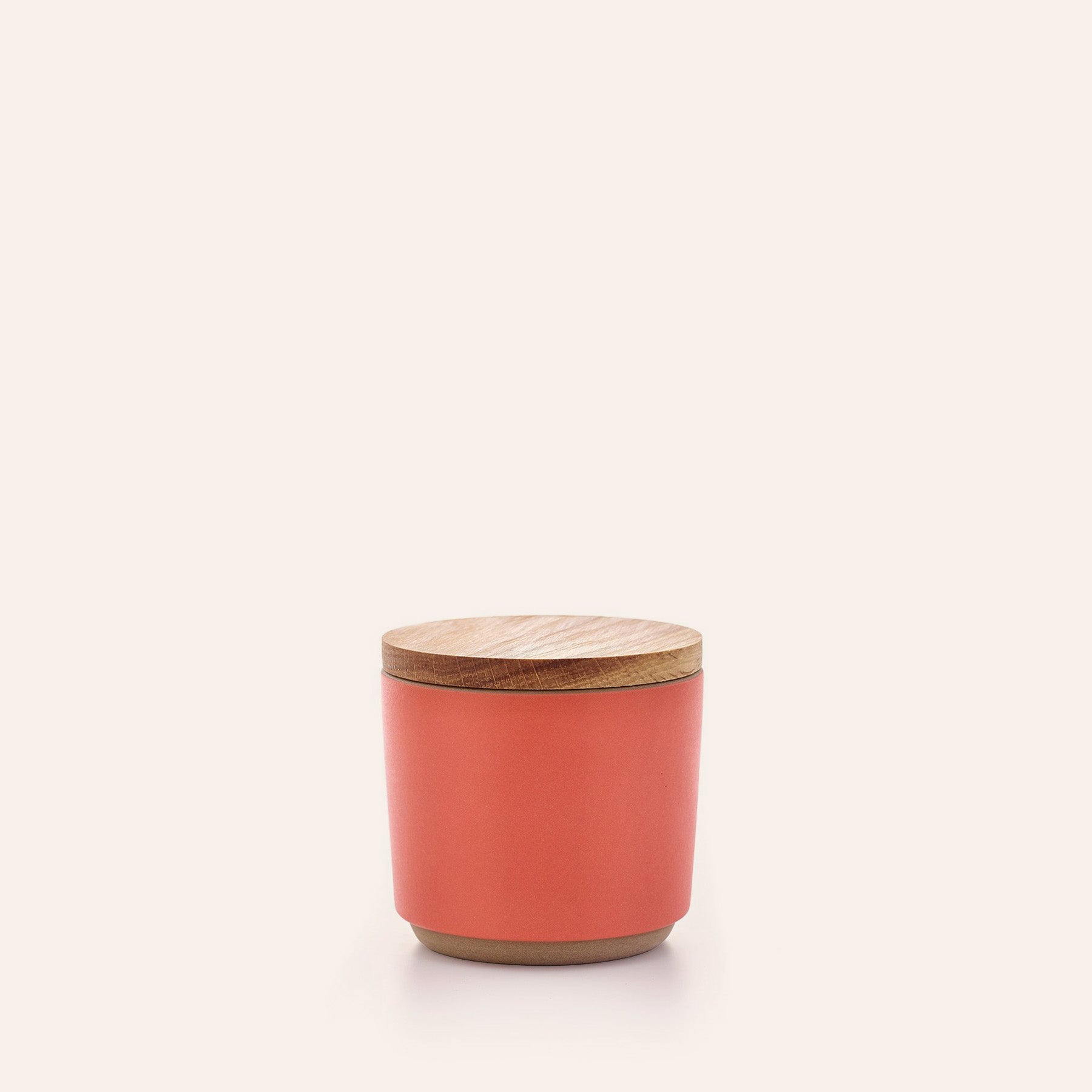 Container with Wooden Lid