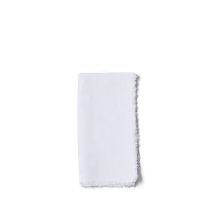 Tela Fringiato Napkin in Optic White (Set of 2)