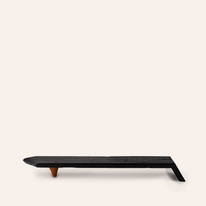 #11 New & Reclaimed Wood Display Shelf in Black