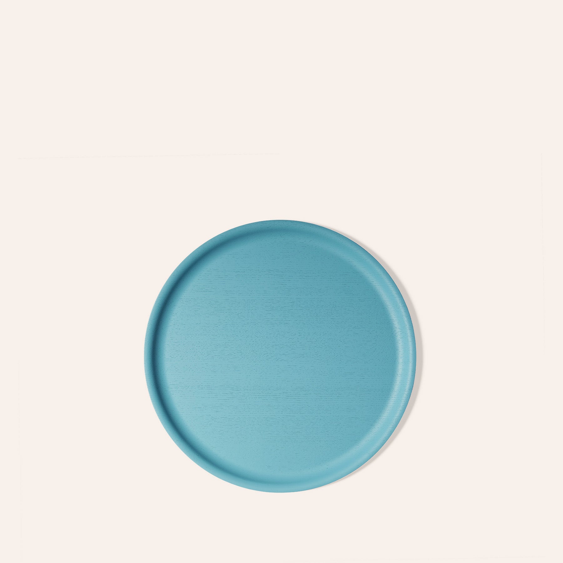 Small Round Tray in Foggy Blue