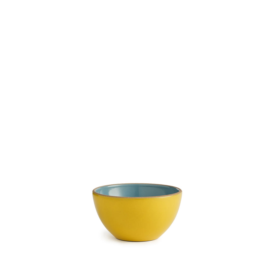 Kids Dessert Bowl in Wave Gloss/Zest Yellow Image 1