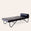 Saddle Leather Chaise in Blue with Dash Black Base