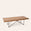 Texas Pecan Coffee Table with Natural Steel Base